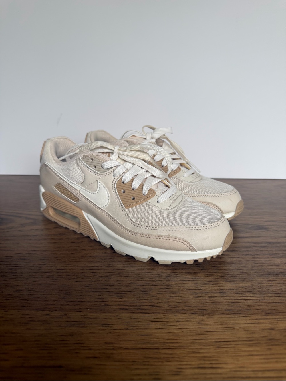 Women's Nike Air Max 90 - Size 7 Phantom/Sanddrift/Light Orewood Brown/Sail